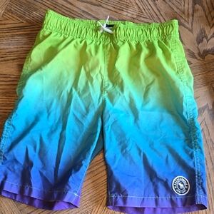 Abercrombie Kids Vibrant Gradient Swim Shorts, Size 11/12, Guc